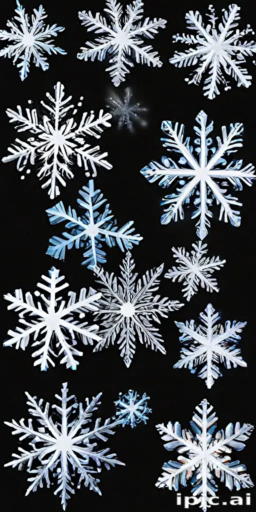 snowflakes clipart transparent background
