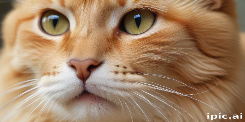Close-Up of a Majestic Ginger Cat with Striking Green Eyes