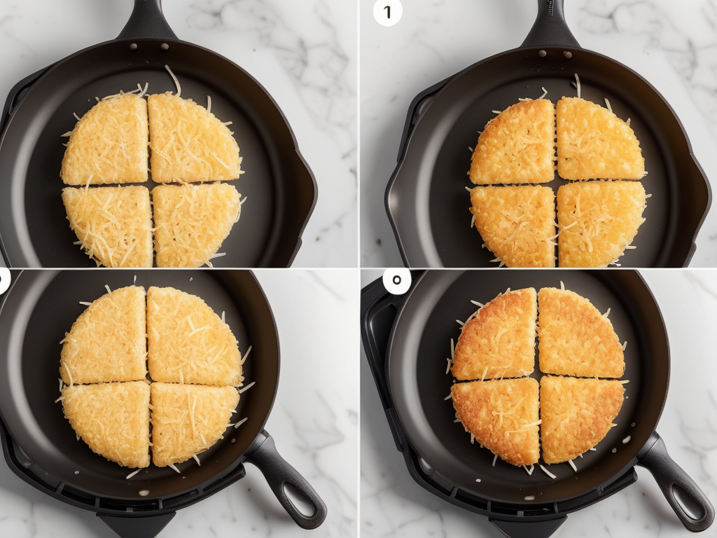 how to air fry hash brown patties