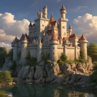cartoon of castle