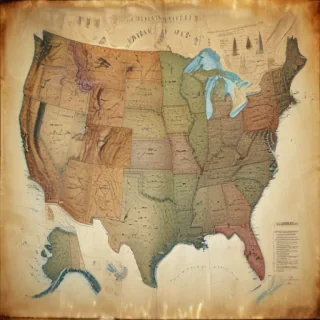 map of the united states of america