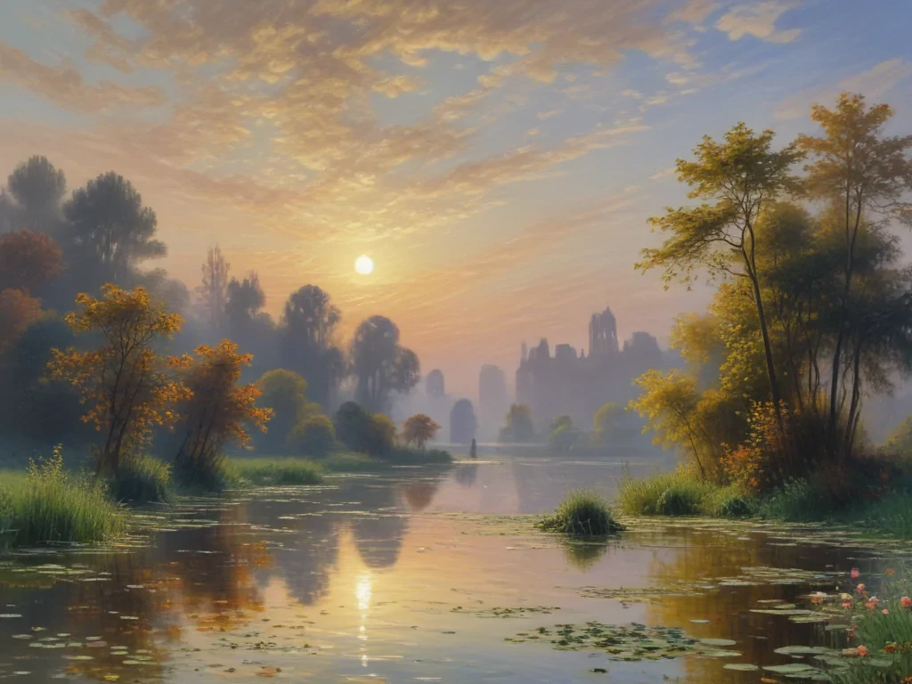 monet painting wallpaper