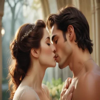 kissing aesthetic