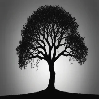 silhouette tree png