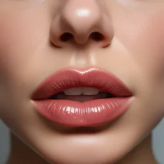transparent lips