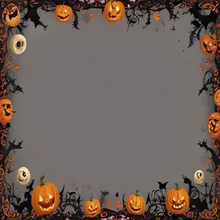 halloween border transparent