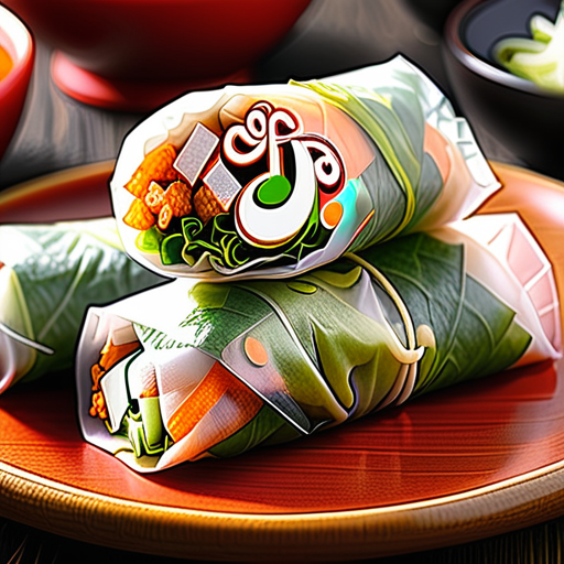 calories in spring roll wrappers