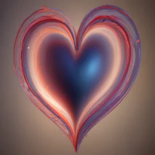 blurred heart
