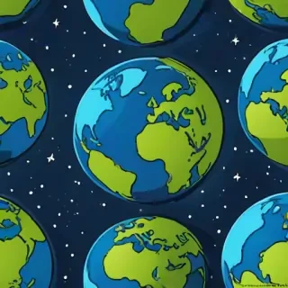 cartoon picture planet earth