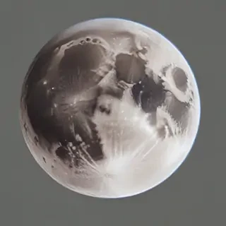 transparent moon