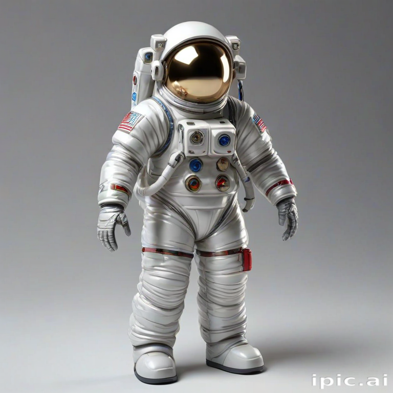cartoon transparent astronaut suit