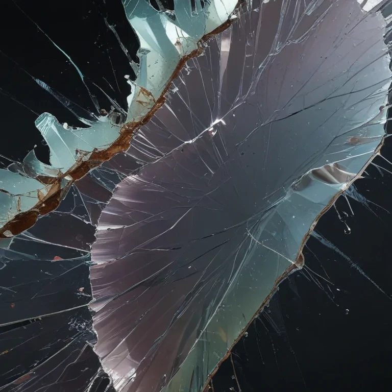 broken glass overlay