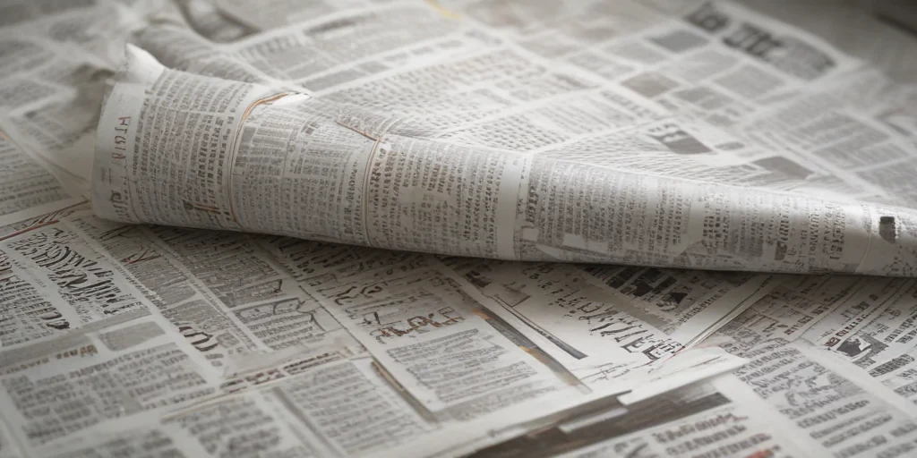 newspaper transparent