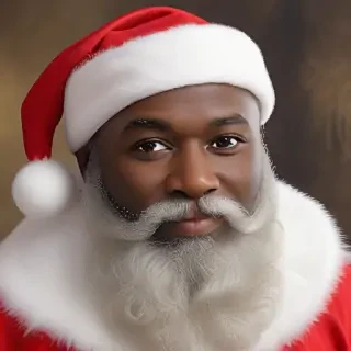 image of black santa