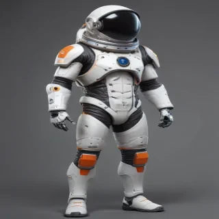 cartoon transparent astronaut suit