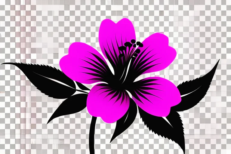 flower silhouette png