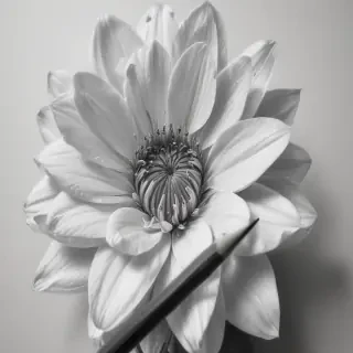 flower drawings pencil