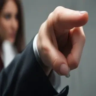 finger pointing at you
