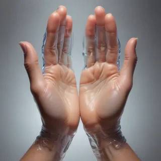 transparent prayer hands