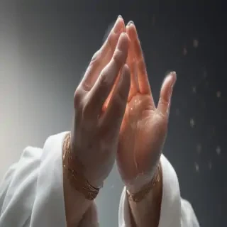 transparent prayer hands