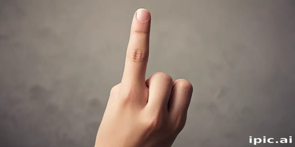 middle finger background