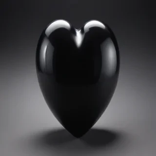 black heart transparent