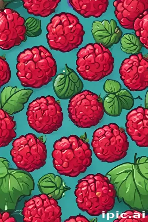 cartoon raspberry