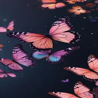 aesthetic butterfly background