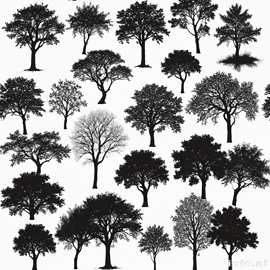 trees silhouette png