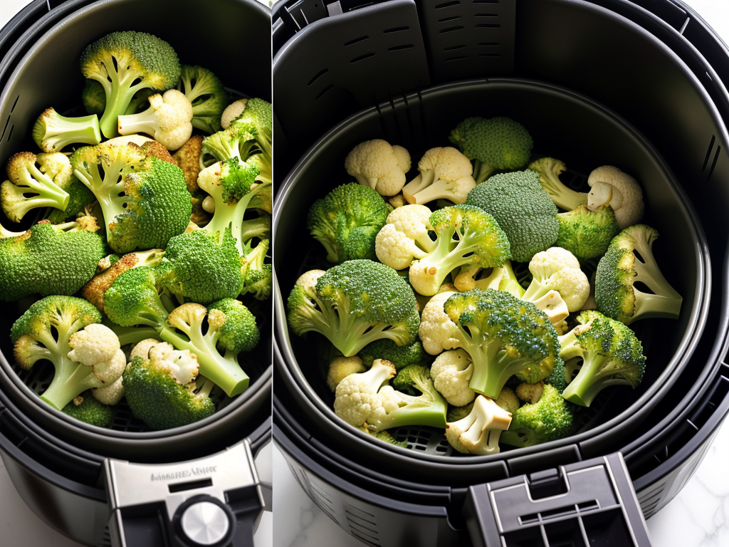 air fryer broccoli and cauliflower