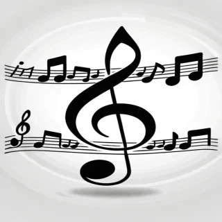 music notes transparent background