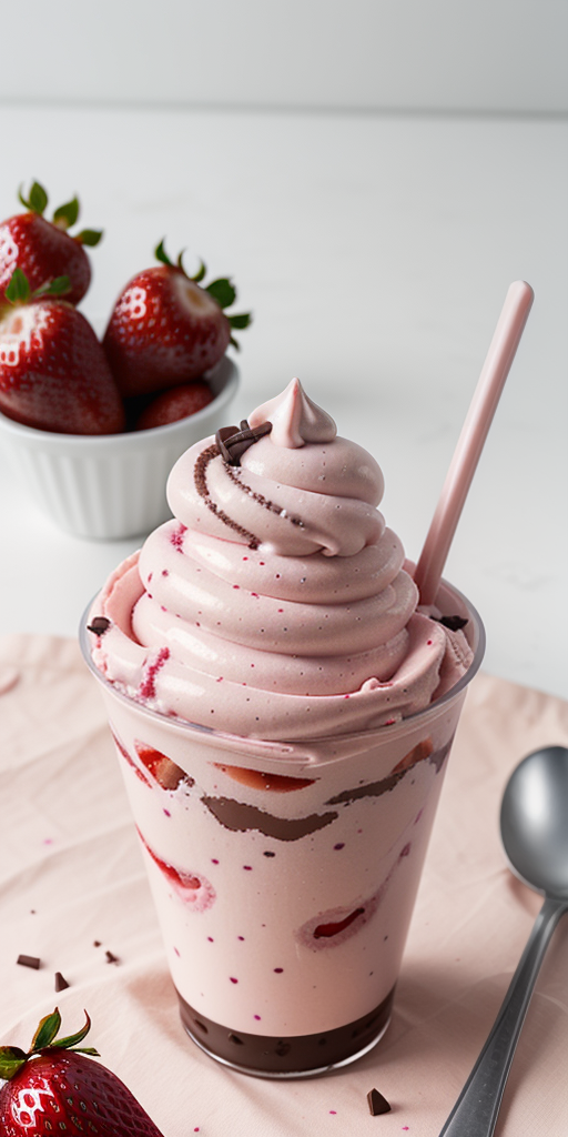 vanilla strawberry chocolate ice cream