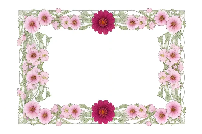 flower transparent border