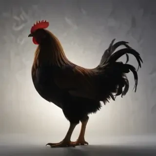 silhouette of a chicken