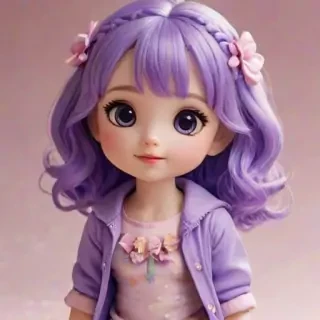 purple cute
