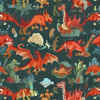 cartoon dragons