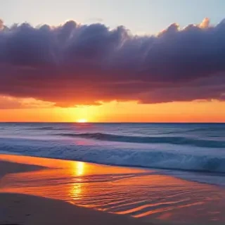 sunset on the beach backgrounds
