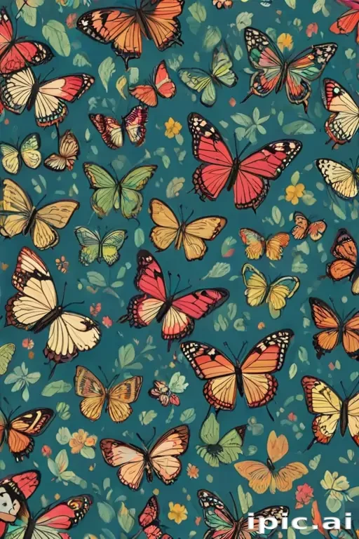 butterfly wall paper