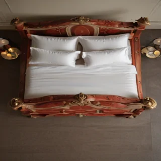 bed top view