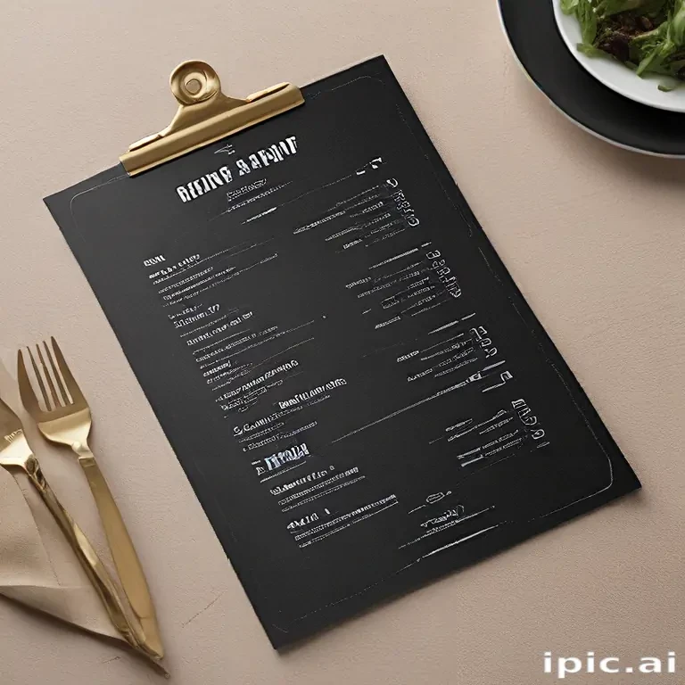 menu mockup free