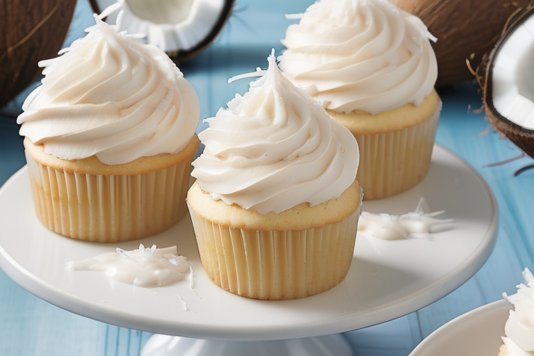 coconut frosting with coconut cream
