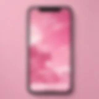 pink home screen