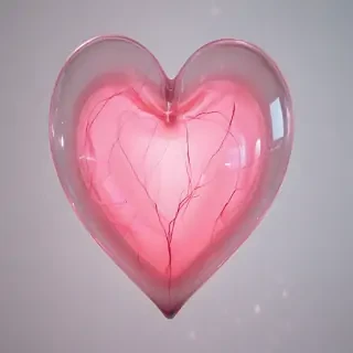 aesthetic transparent heart