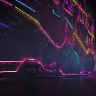 neon background aesthetic