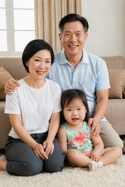 free use asian family