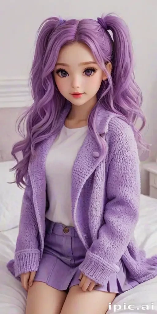 purple cute