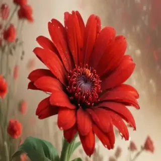 red flower bg