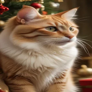 pictures of cats for christmas
