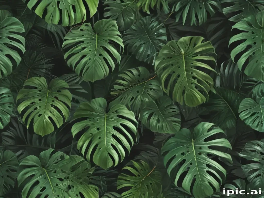 aesthetic monstera wallpaper