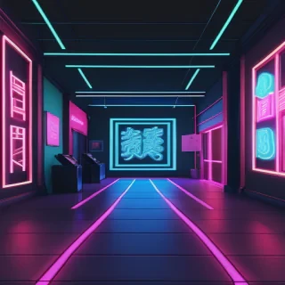 neon background aesthetic